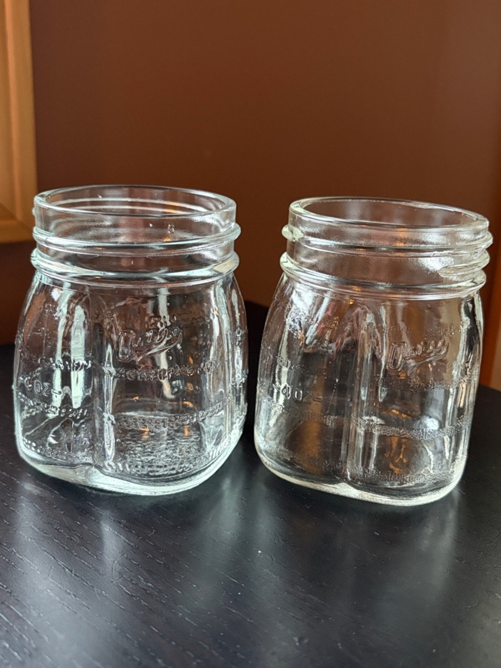 Oster Osterizer Mini Blend and Store 8 oz. Glass jar replacement set of 2 no lid